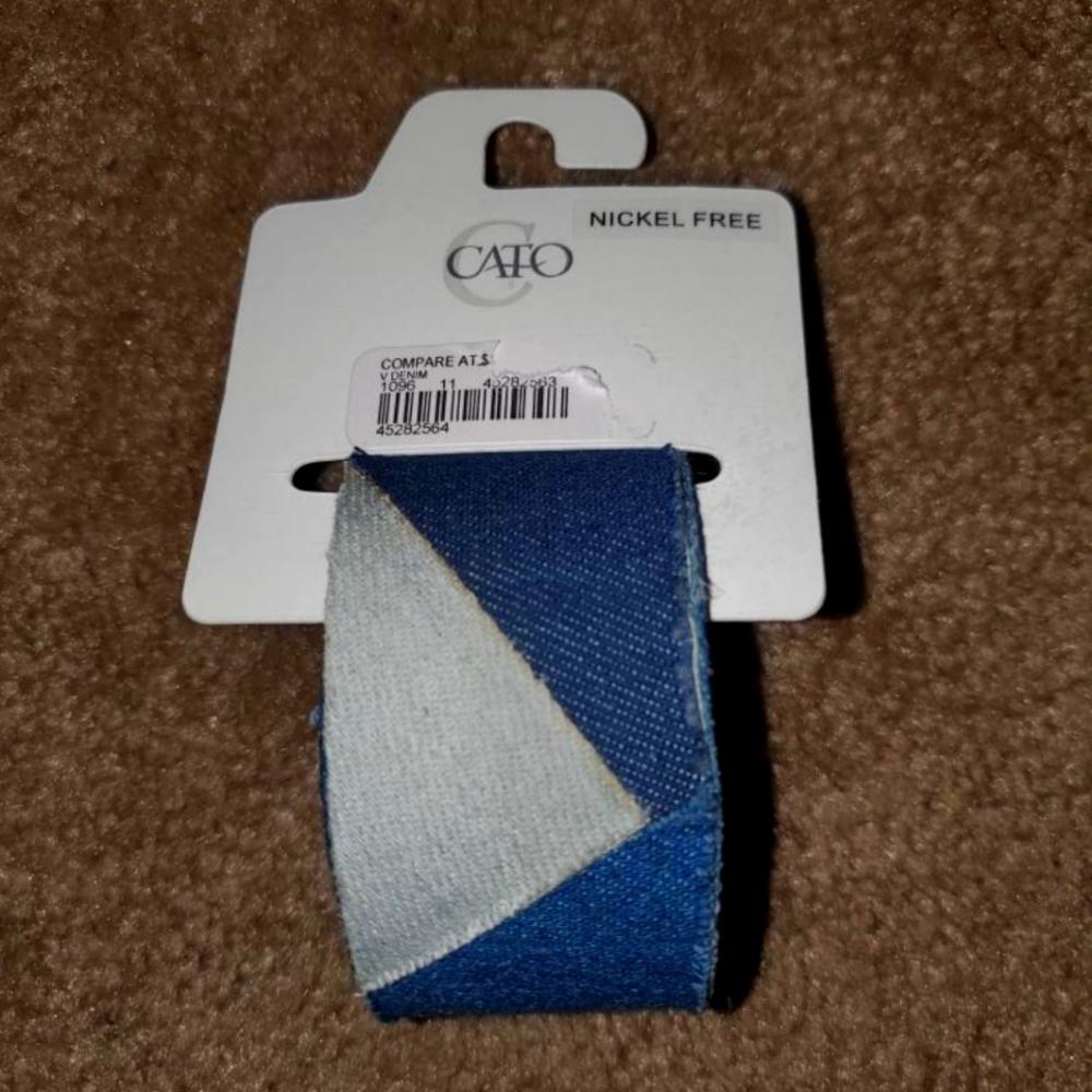 Denim Cuff Bracelet